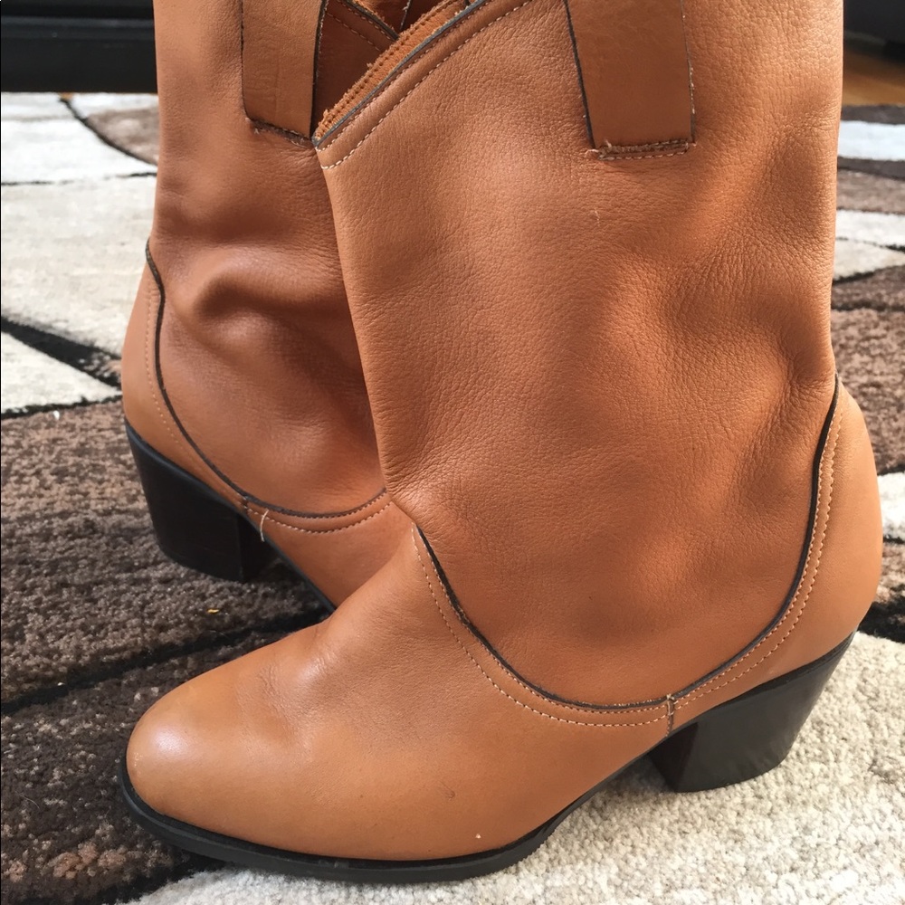 Tan boots
